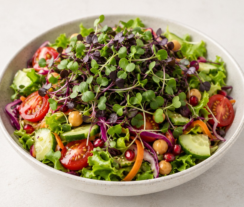 Microgreen salad